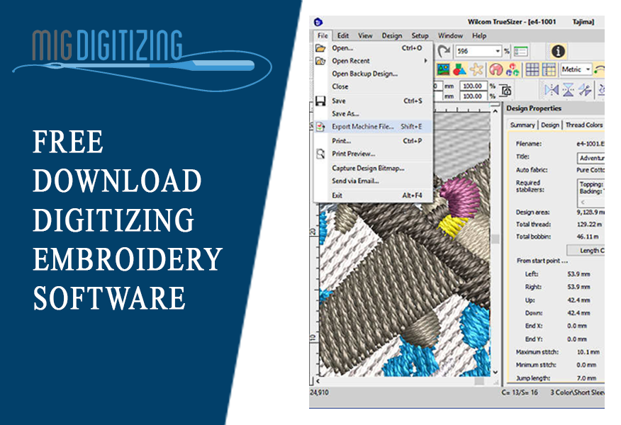 digitizing software for embroidery machines mac